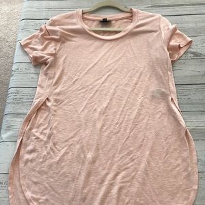 Pink split tulip top